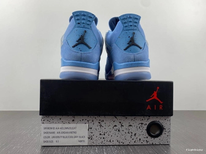 HO12MNJDLS247 Retro Jordan (PE) 4 UNC 0823